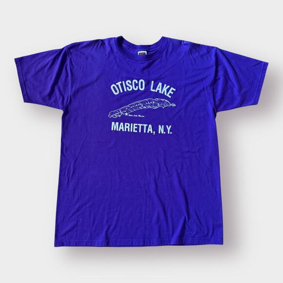 Otisco Lake purple tee‎ - Picture 1 of 5